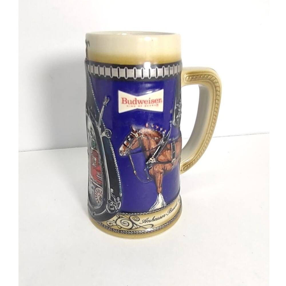 Budweiser Vintage Ceramarte Anheuser-Busch Beer Stein Collectable Clydesdale